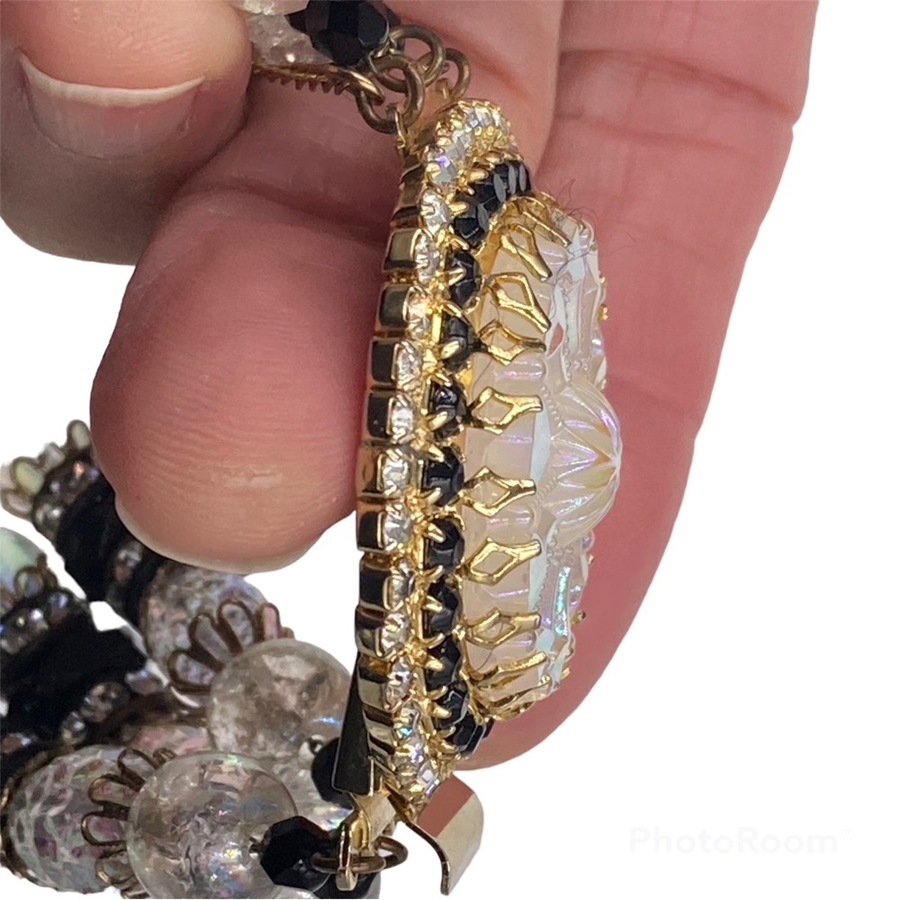 Fabulous Vintage Hobe’ Czech Glass Glass Bead Bracelet - Picture 3 of 6